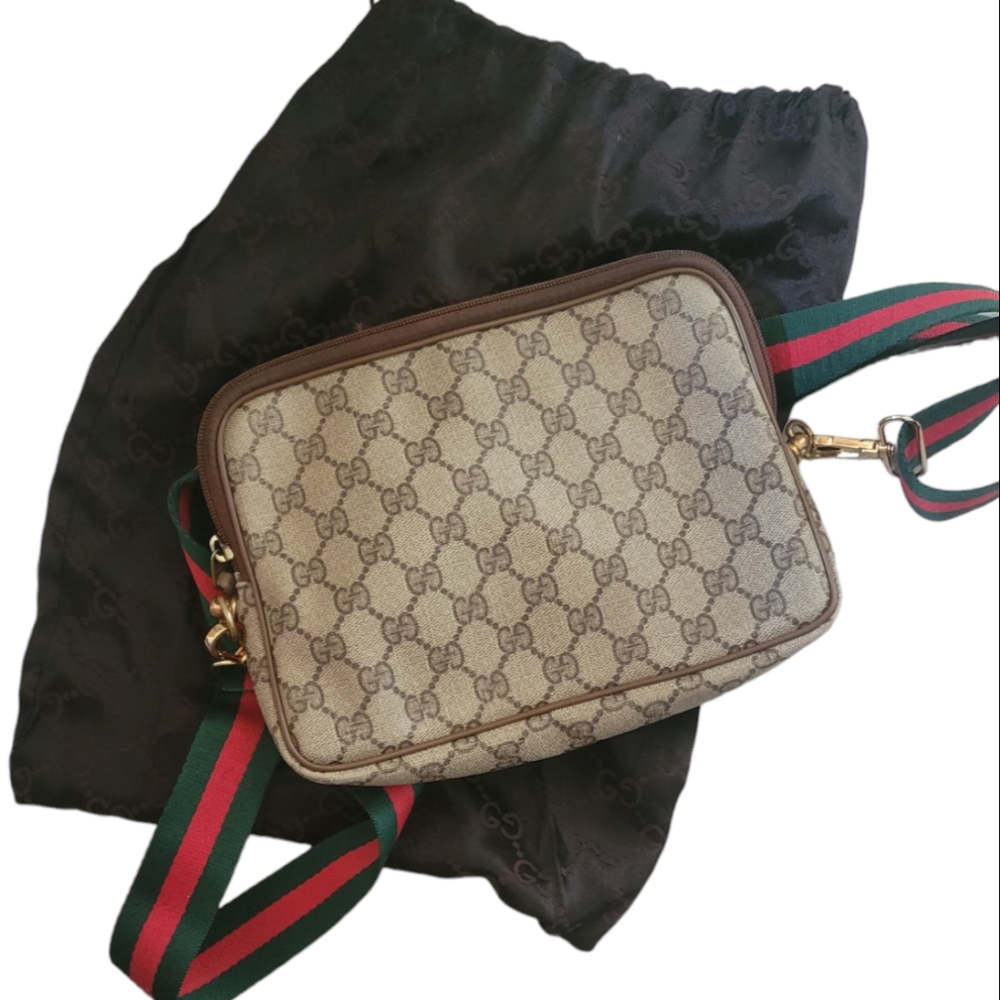 Gucci Pouch Converted to Crossbody